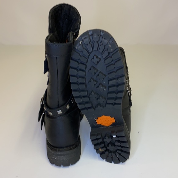 Harley-Davidson Adrian Black 8-Inch Boots size 7 - Picture 6 of 11